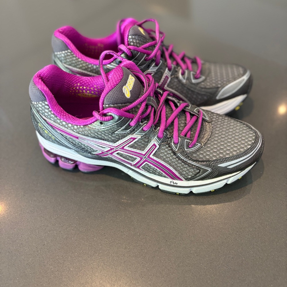 ASICS GT2170 Women's Gray and Purple Road Running Shoes